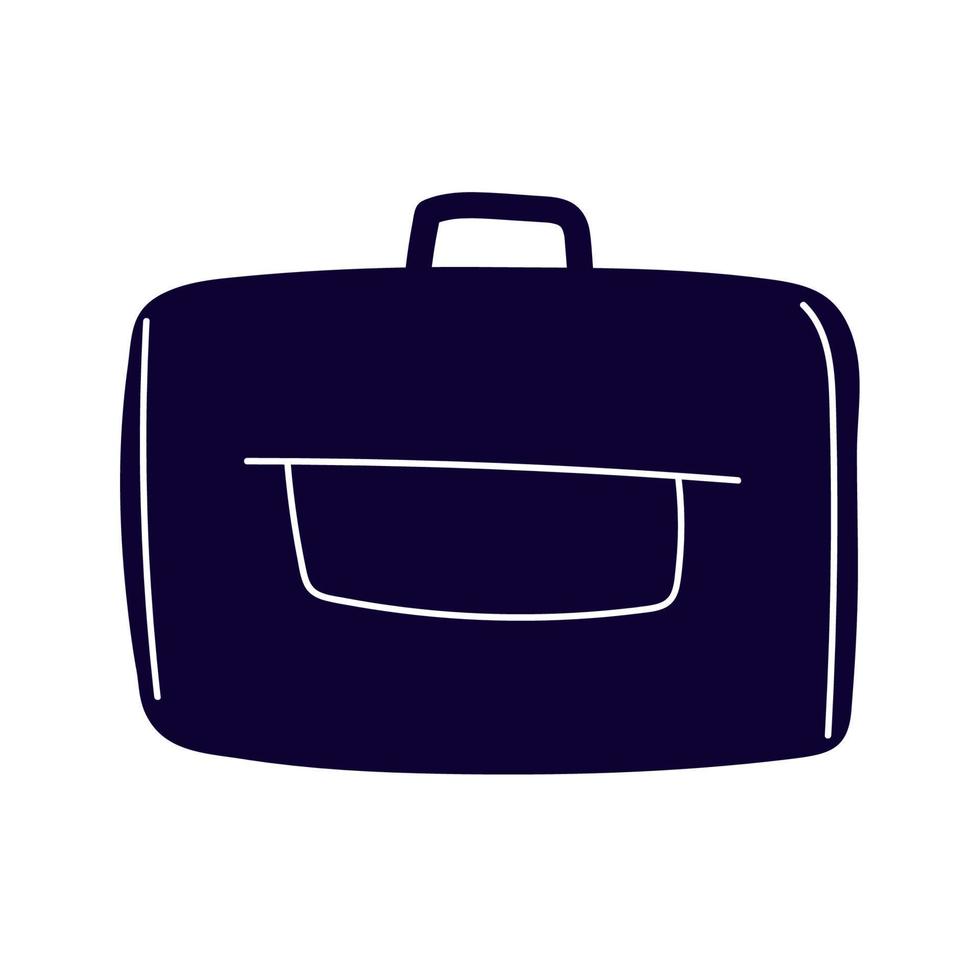 briefcase line art, icon vector