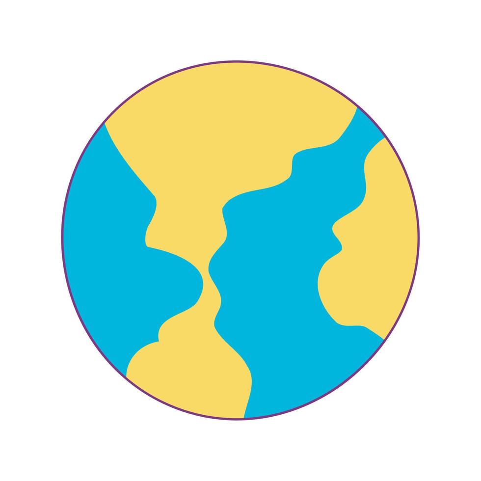 world map icon vector