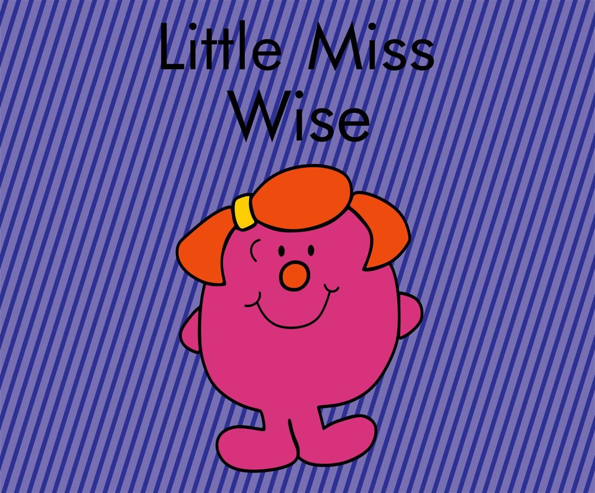 little miss wise vector illustration graphic design