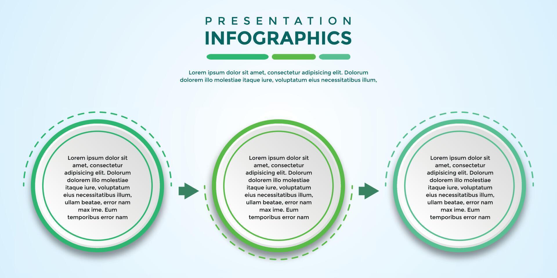 plantilla infográfica de presentación editable vector