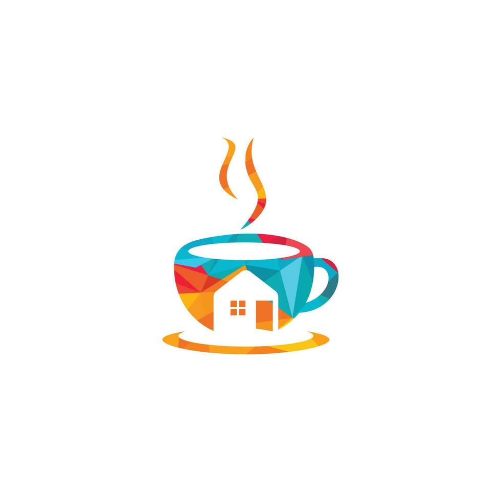 Coffee shop vector logo design.