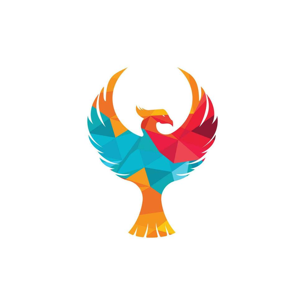 diseño del logotipo de fénix. logo creativo de pájaro mitológico. vector