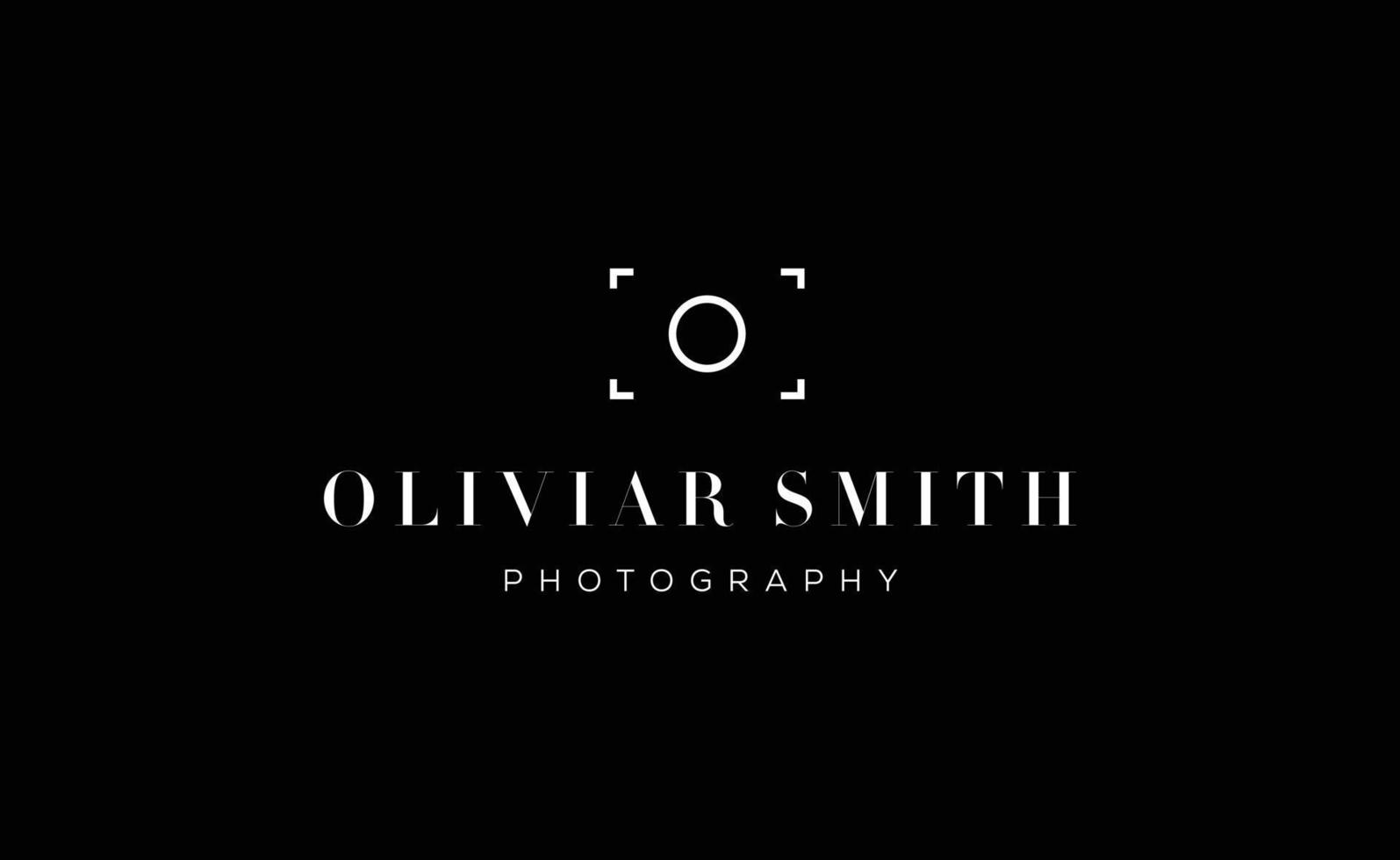 Initial Letter o with camera., Logo photography simple vector, Logo template photography. vector