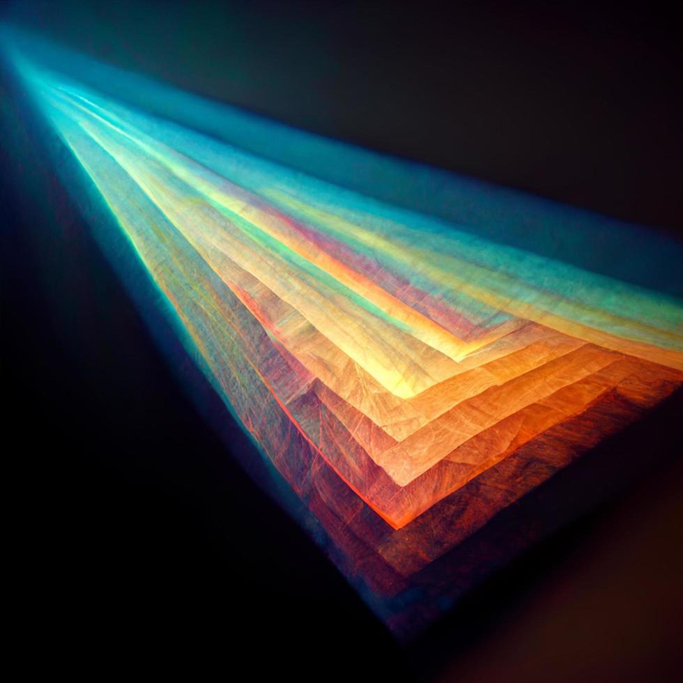 Abstract fractal light gradient multicolored photo