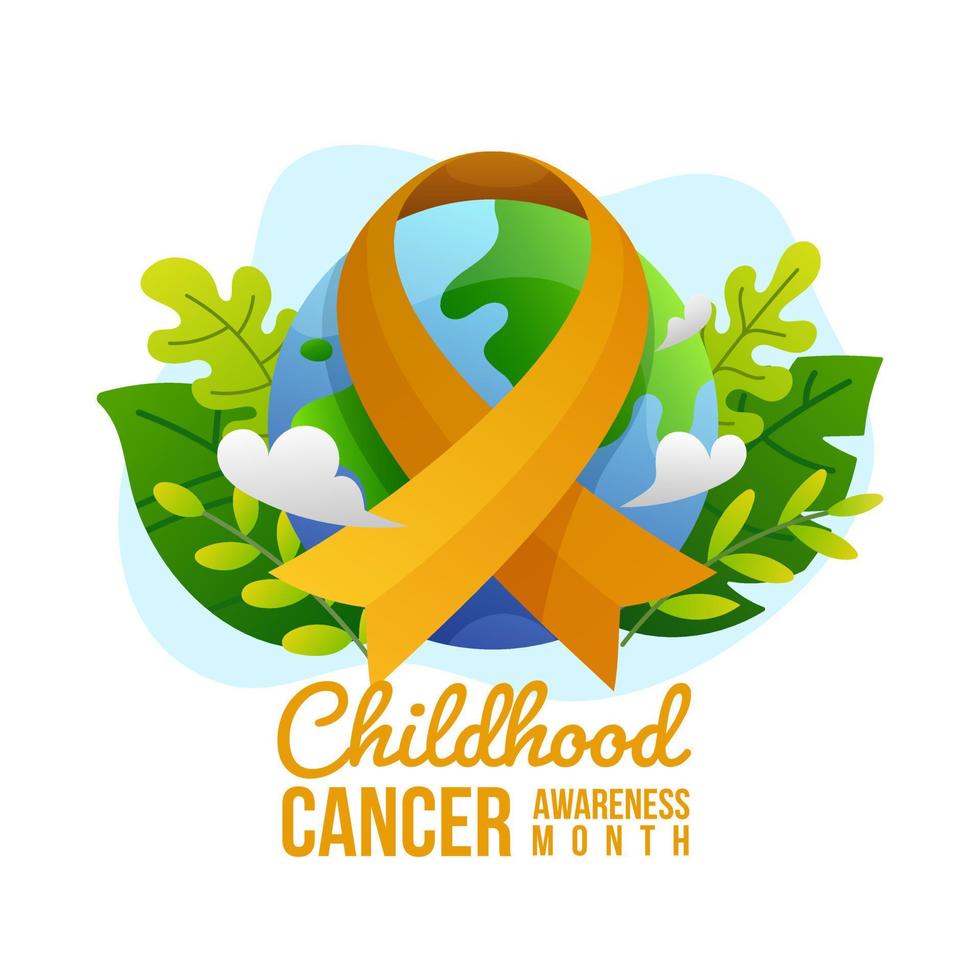 Childhood Cancer Awareness Month vector