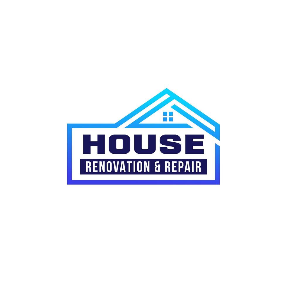 House Property Renovation Repair Abstract shape logo design,vector,illustration vector