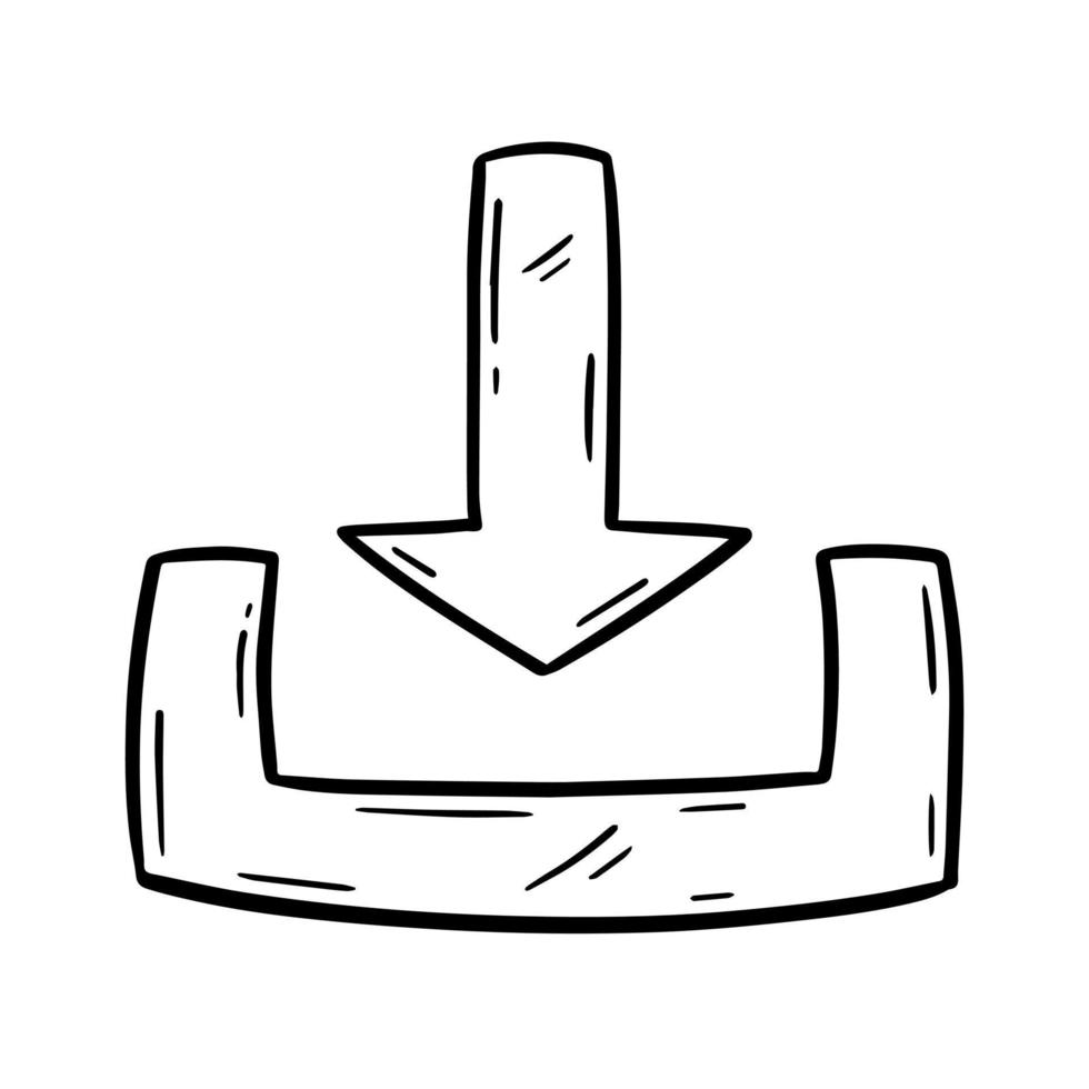 download doodle hand drawn sketch style illustration icon vector