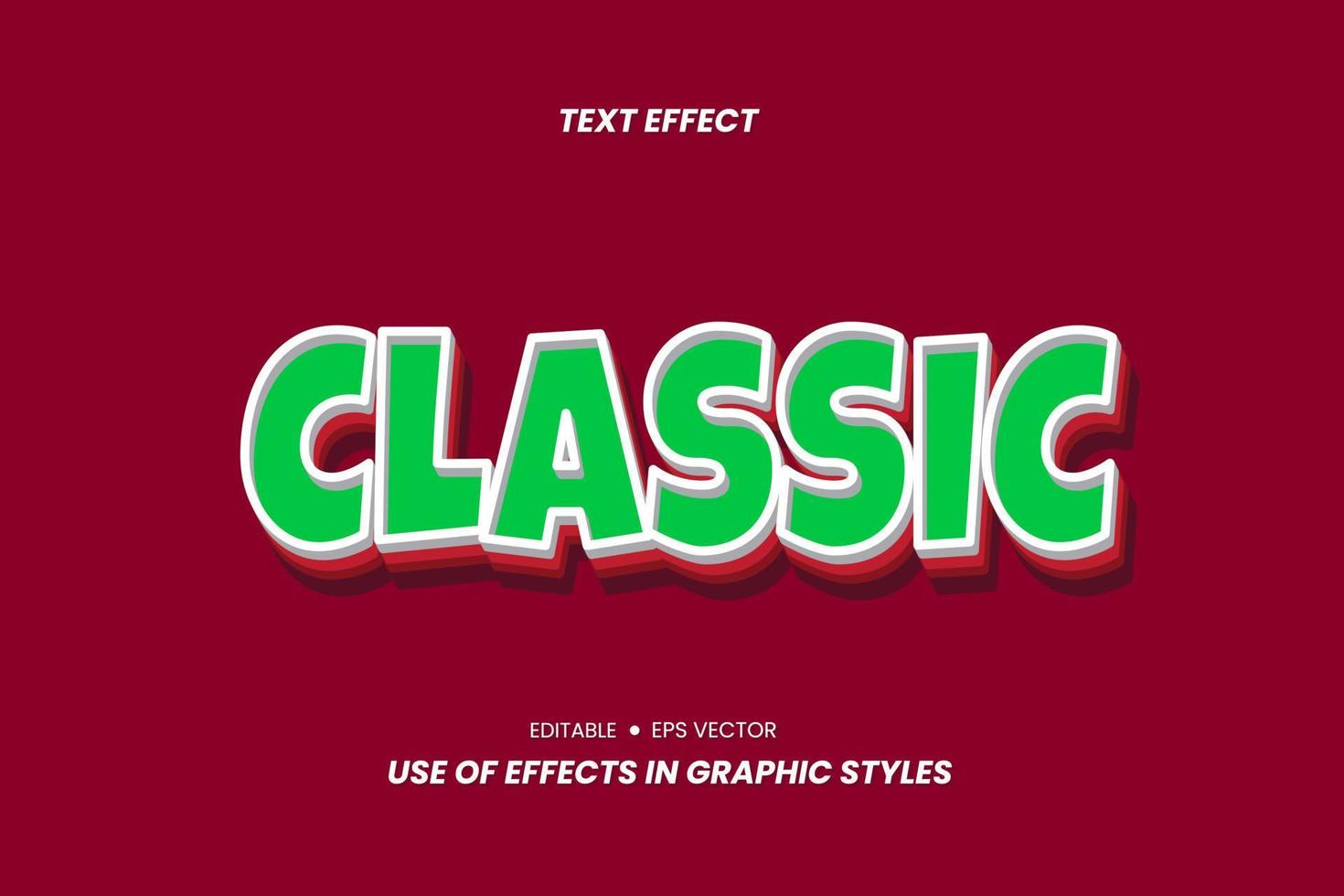 pegatinas de texto de efecto con letras 3d. vector