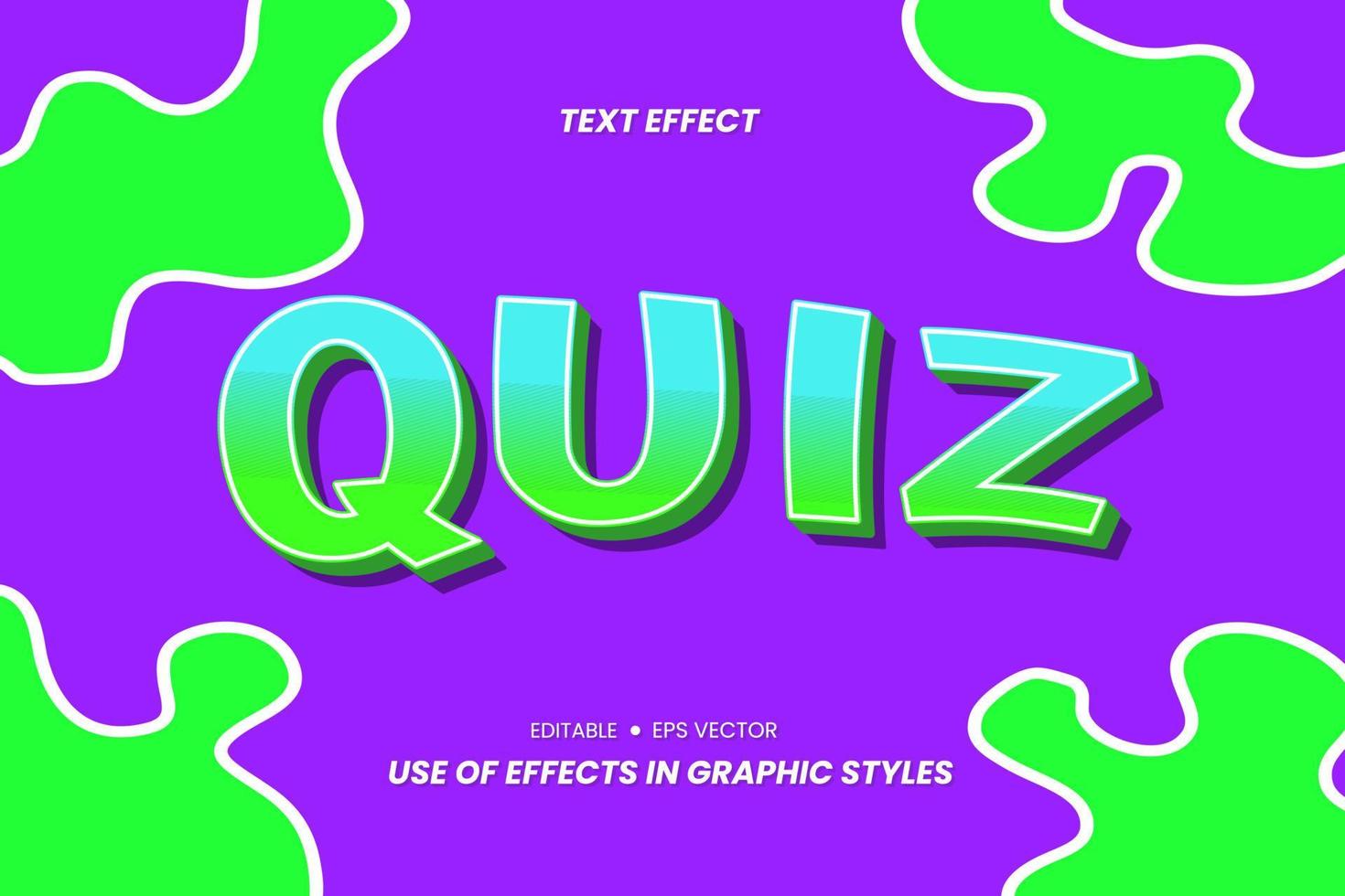 Effect Text Stickers with 3D Letters. vector