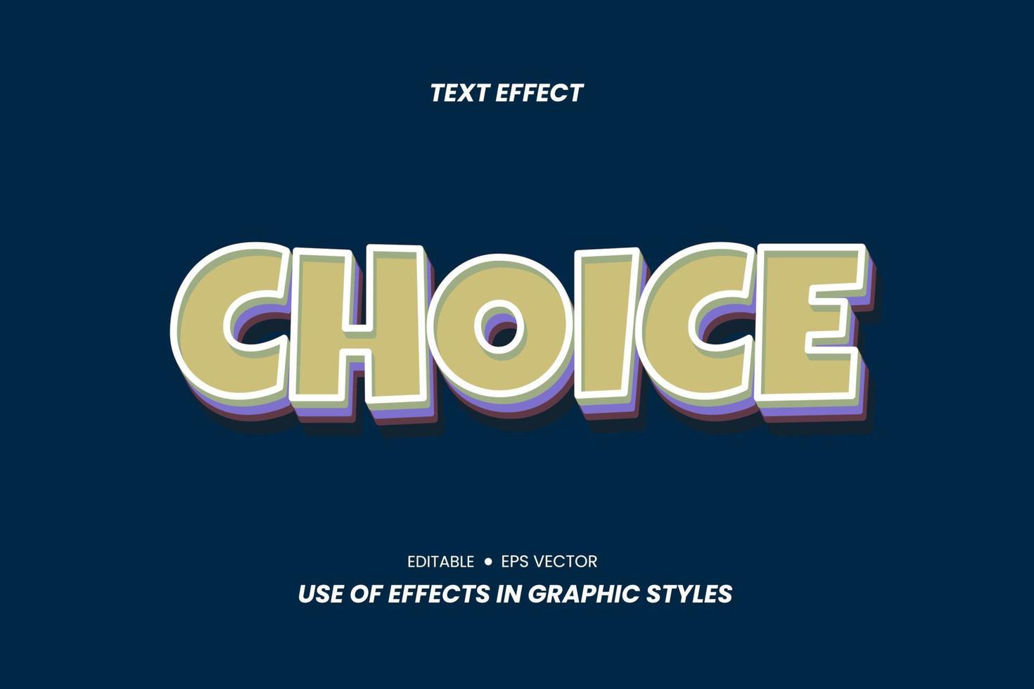 Effect Text Stickers with 3D Letters. vector