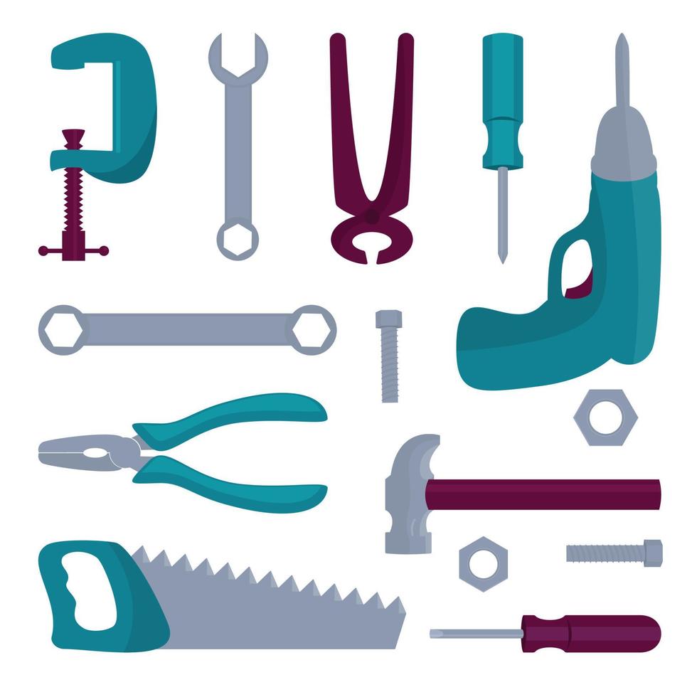 working tools kit vector