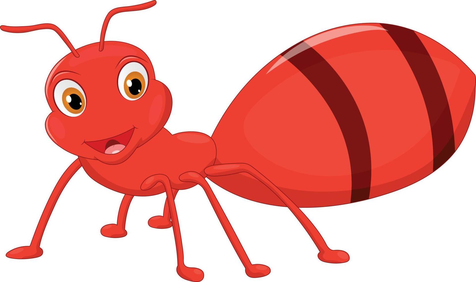 Happy Ant Vector Illustration Graphic