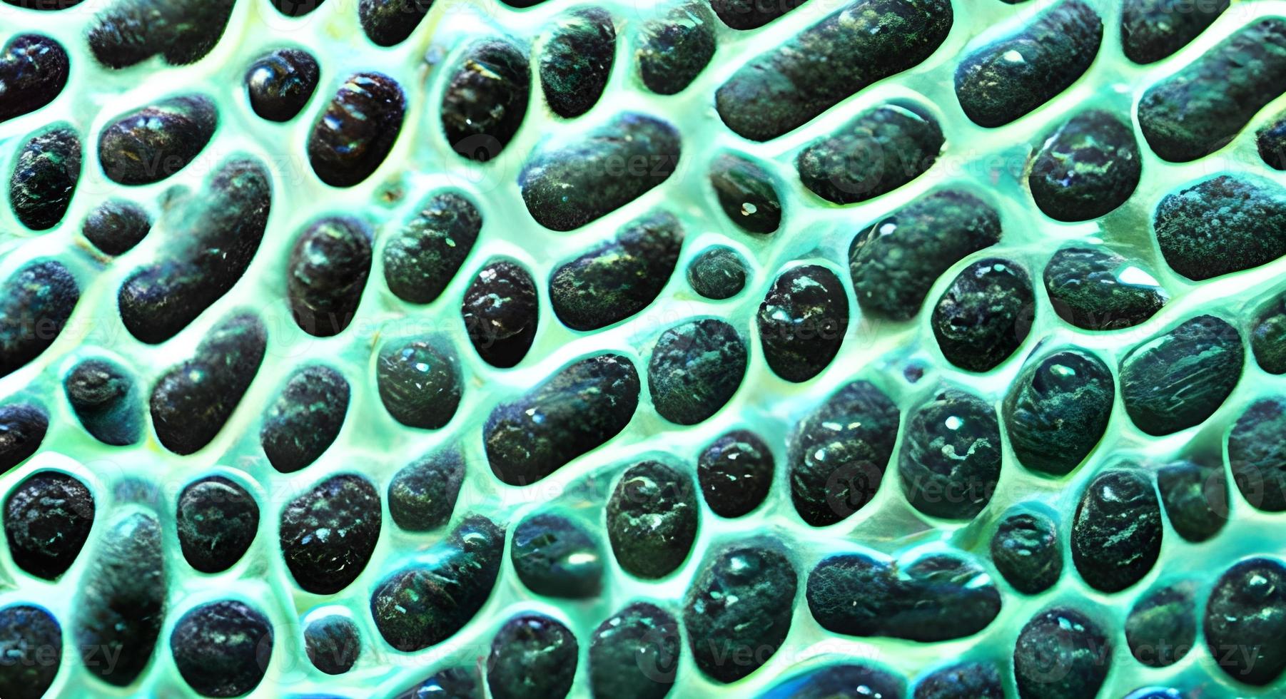bacteria virus or germs microorganism cells. 3d rendering photo