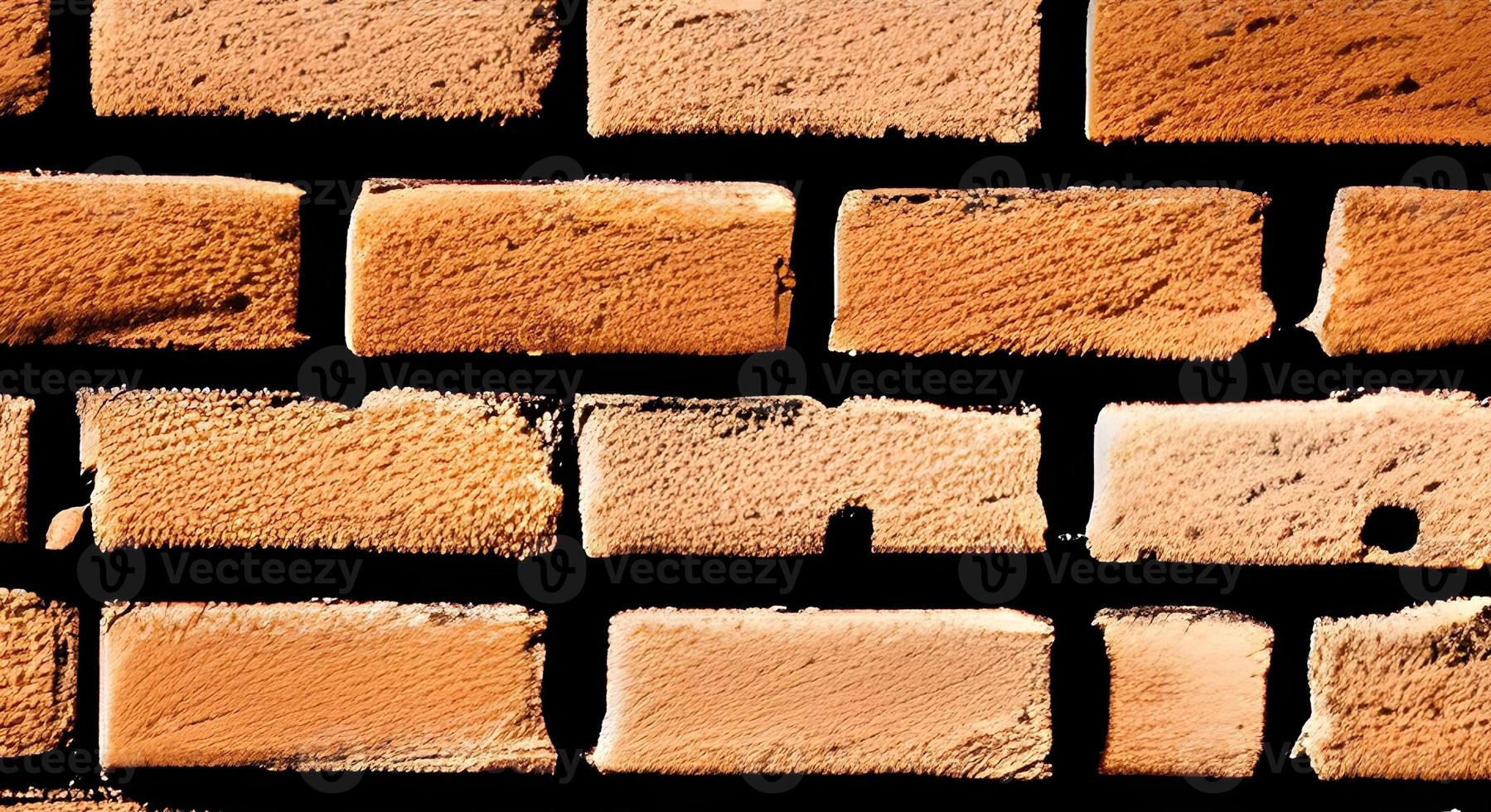 Background of old vintage brick wall photo