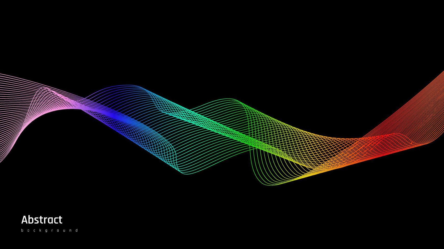 fondo elegante de vector de espectro digital de ondas de sonido dinámicas