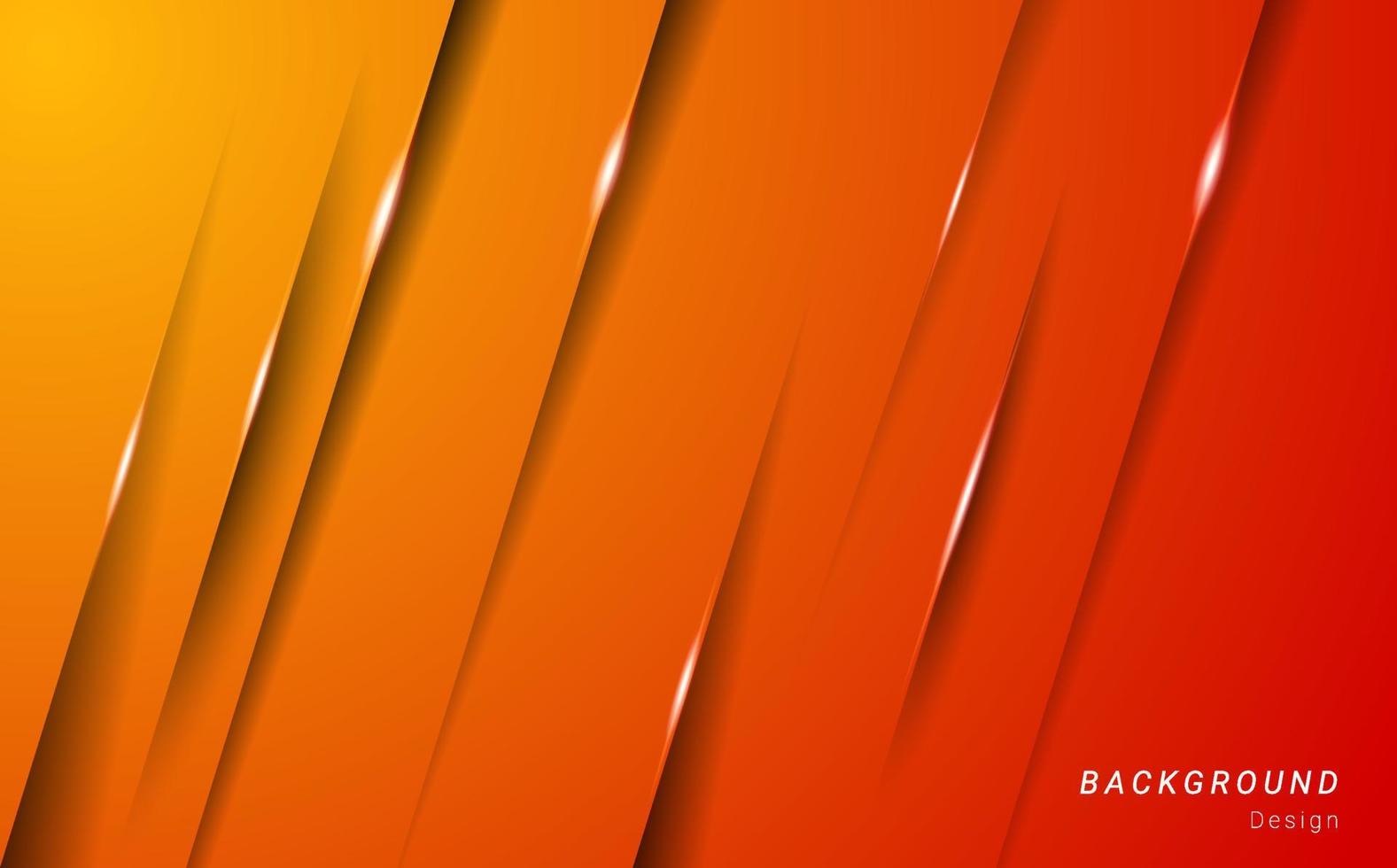 Orange futuristic shape shiny geometric template background design vector