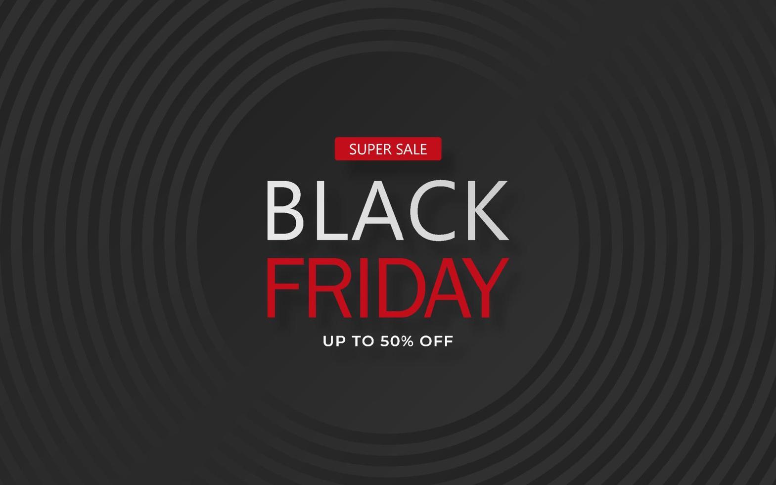 Black Friday Sale. Banner, poster, logo on dark background vector