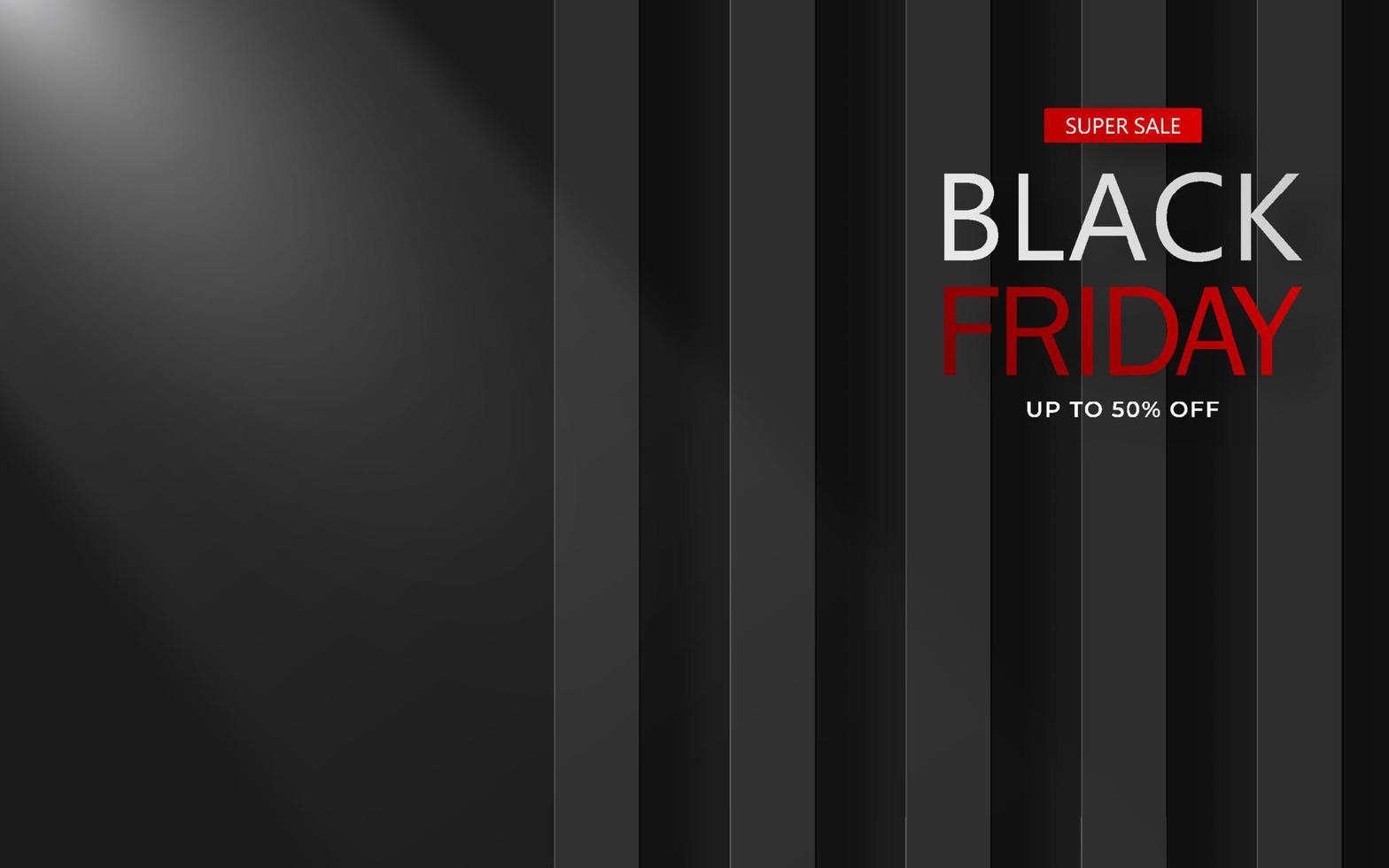 Black Friday Sale. Banner, poster, logo on dark background vector