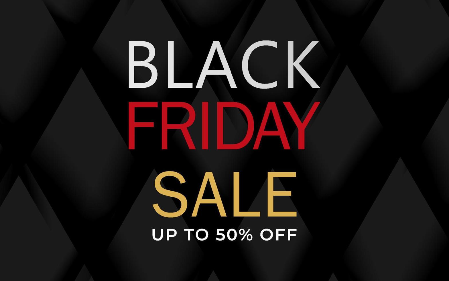 Black Friday Sale. Banner, poster, logo on dark background vector