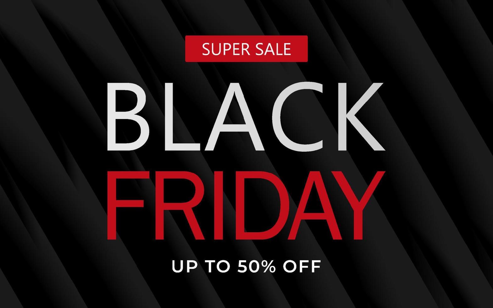 Black Friday Sale. Banner, poster, logo on dark background vector