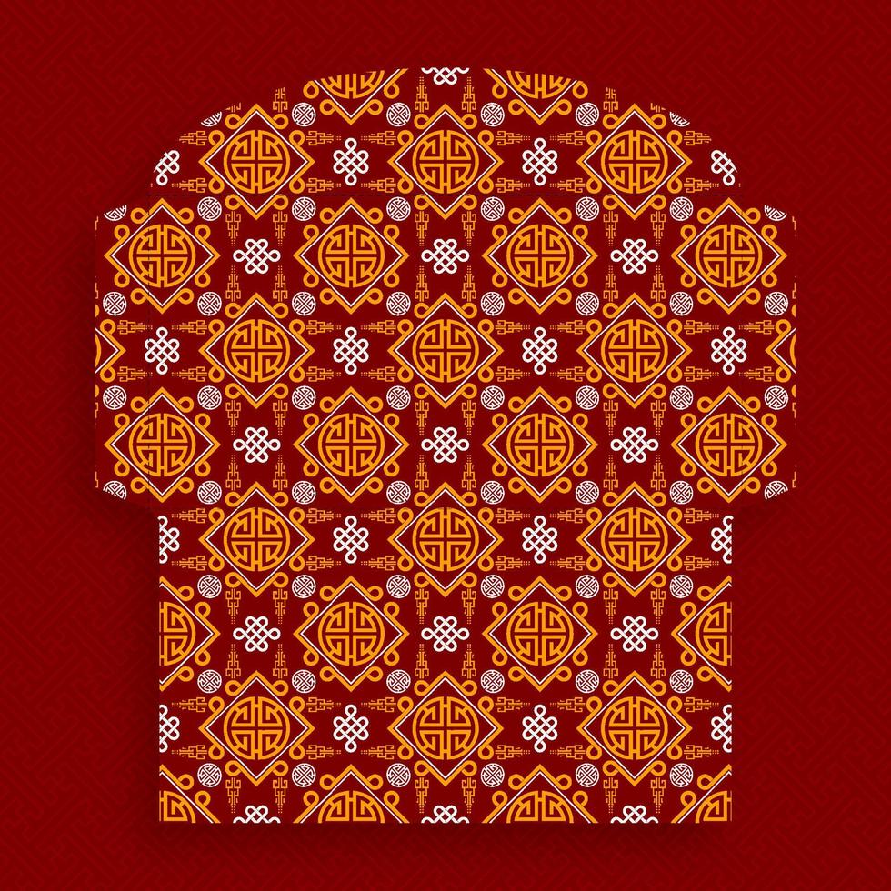 Chinese new year 2023 lucky red envelope money packet for the year of the Rabbit vector