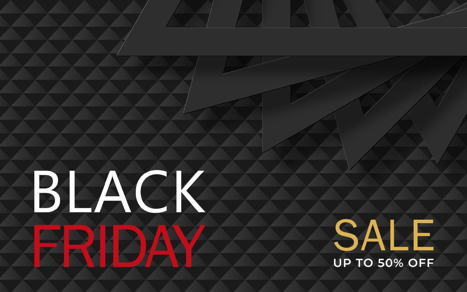 Black Friday Sale. Banner, poster, logo on dark background vector