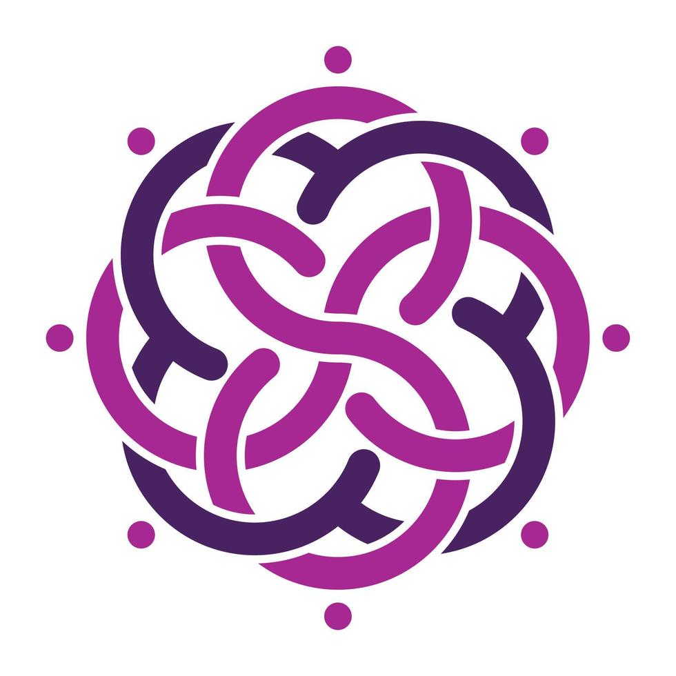ilustración de icono de vector de enclavamiento púrpura