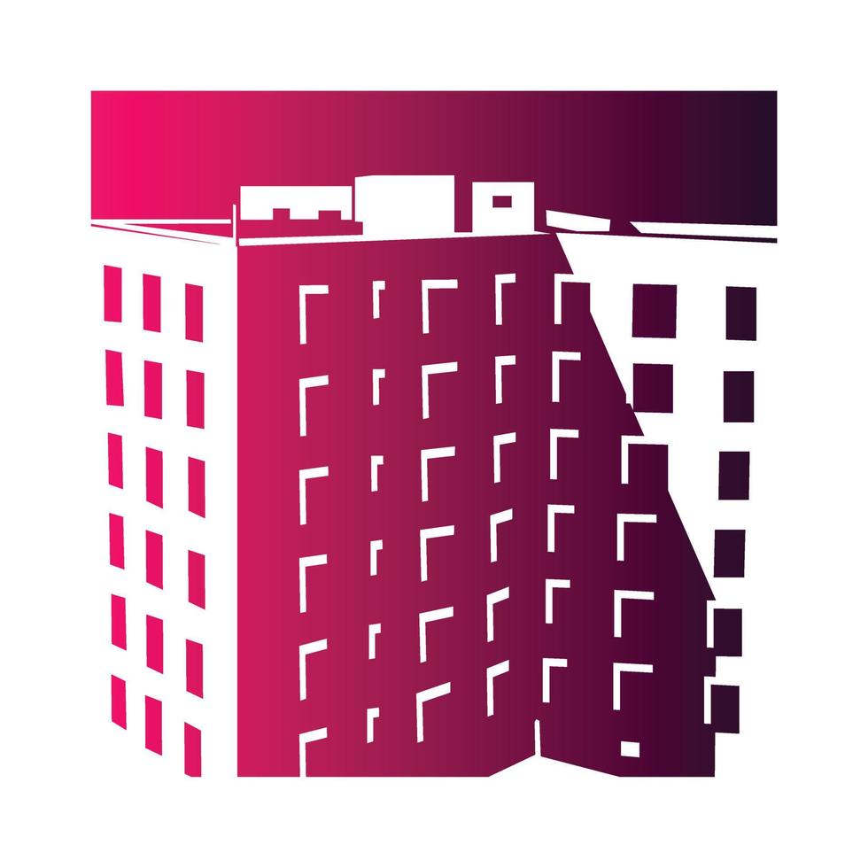 Unique building vector icon illustration