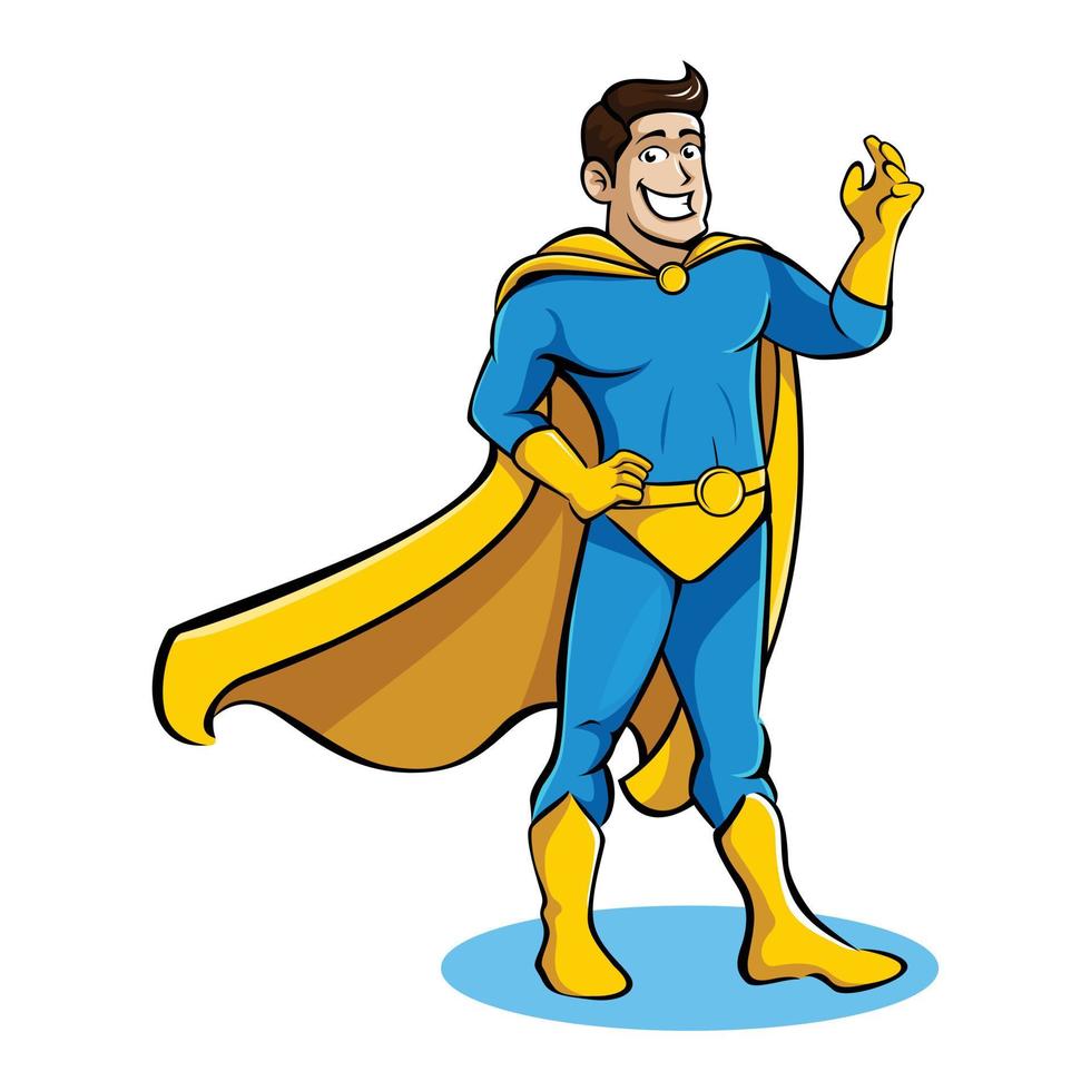 Superhero vector character illustration