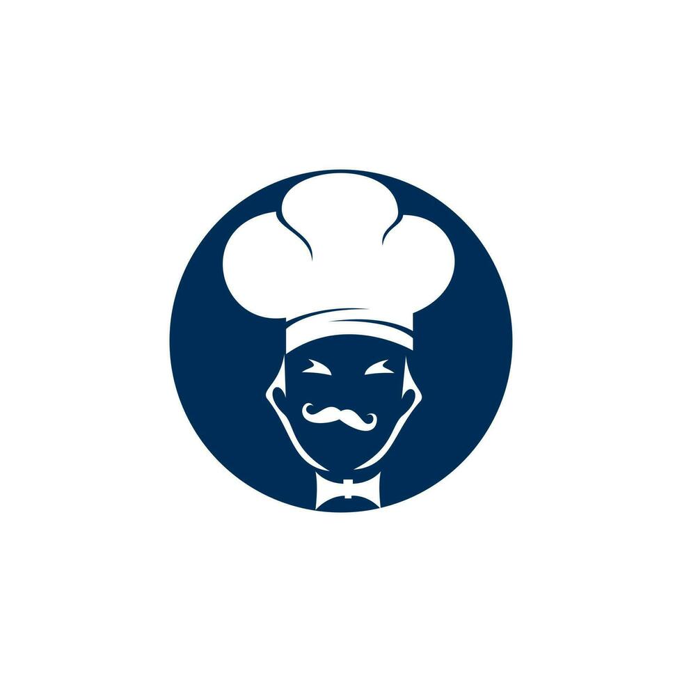 diseño de logotipo de vector de chef. concepto de logotipo de cocina y restaurante.