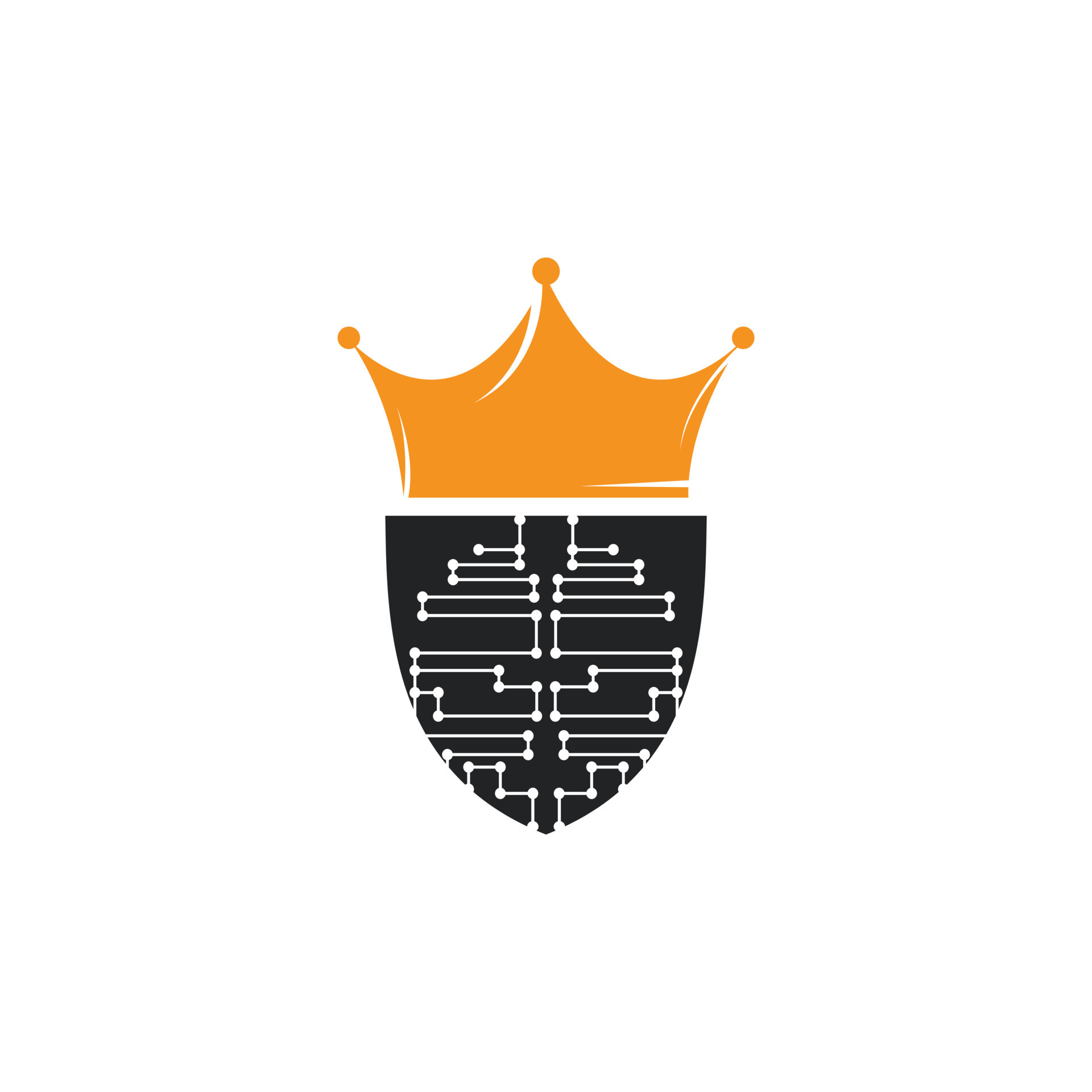 Digital Crown logo design. King of digital logo deigns vector. 11470214