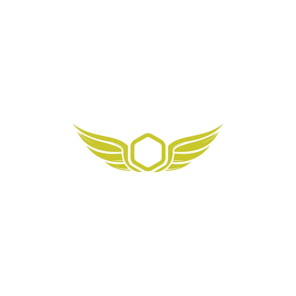 diseño vectorial del logotipo de las alas. concepto de logotipo de aviación. vector