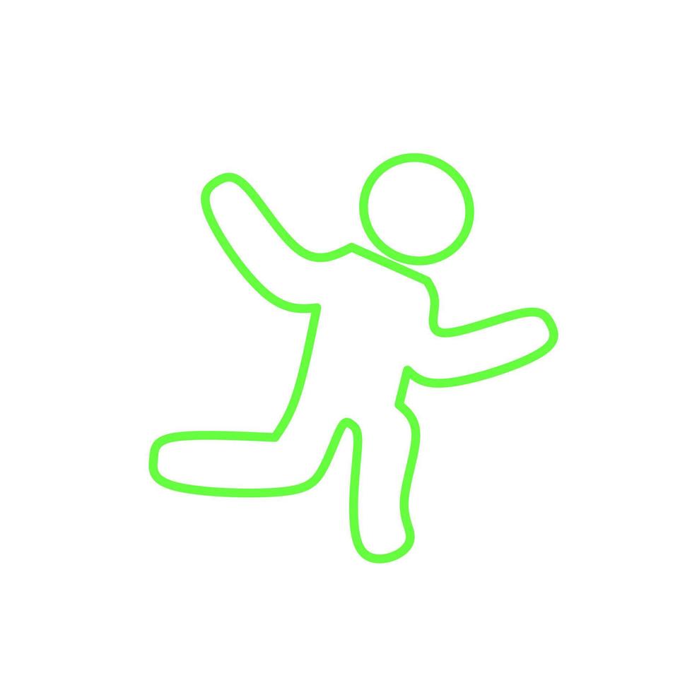 vector illustration of people running