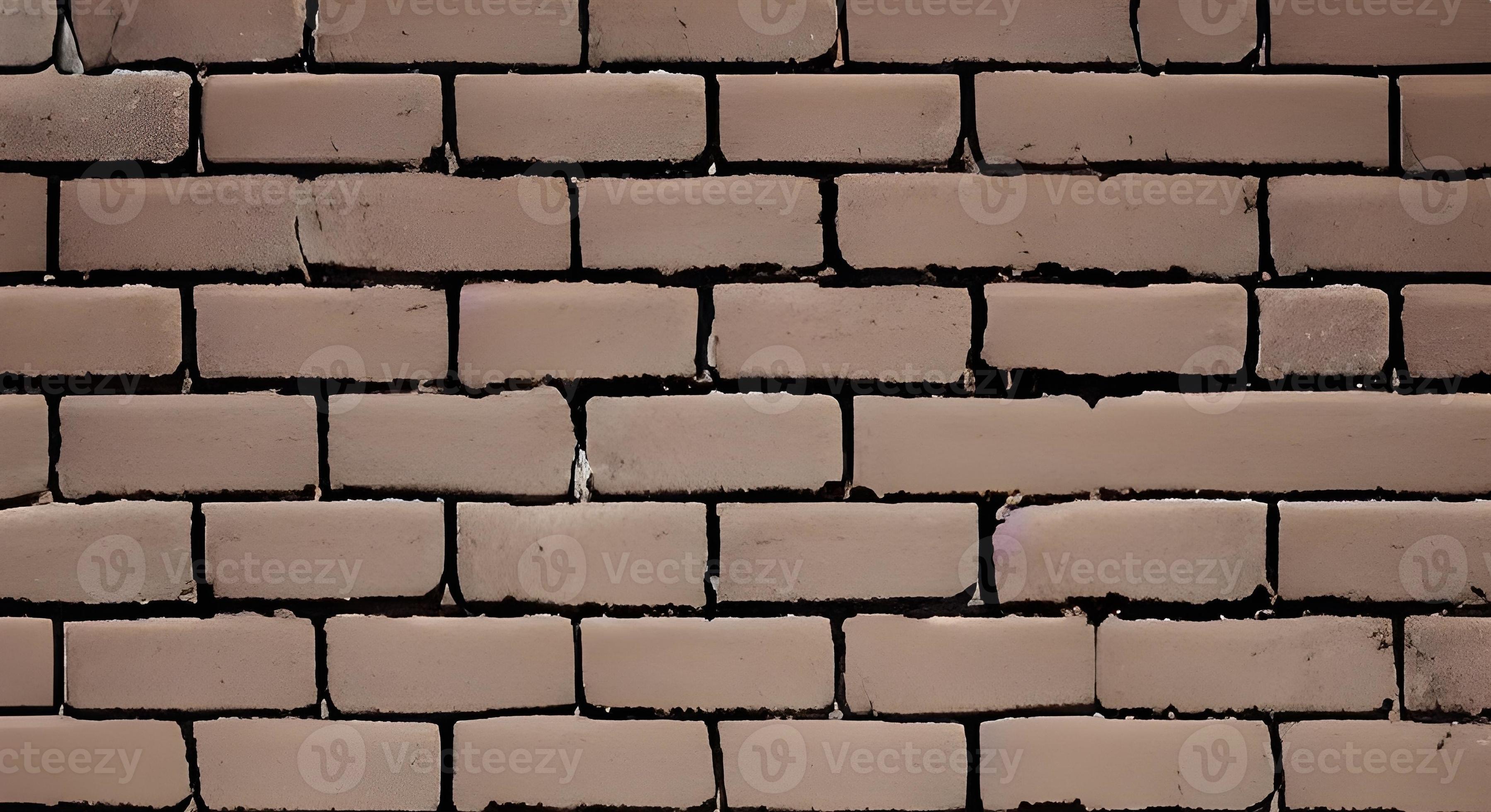 Panoramic background of wide old red brick wall texture. Home or office