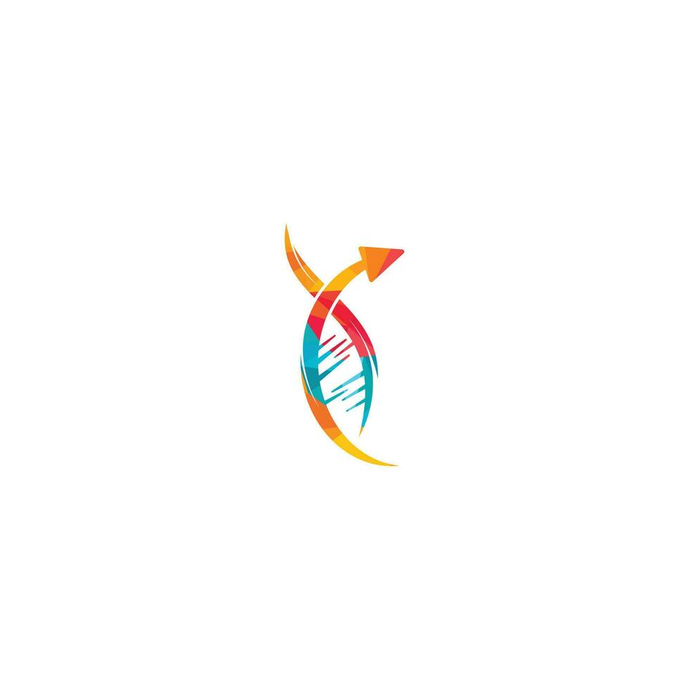 Human DNA and genetic logo design. vector