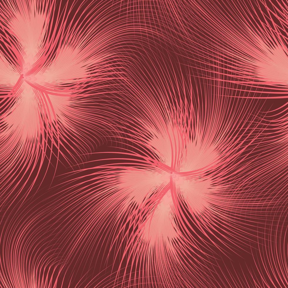 patrón creativo sin fisuras con plantas tropicales abstractas rosas hojas sobre fondo oscuro. diseño vectorial estampado de jungla plana. fondo floral. fondo floral. trópicos exóticos. diseño de verano. otoño vector