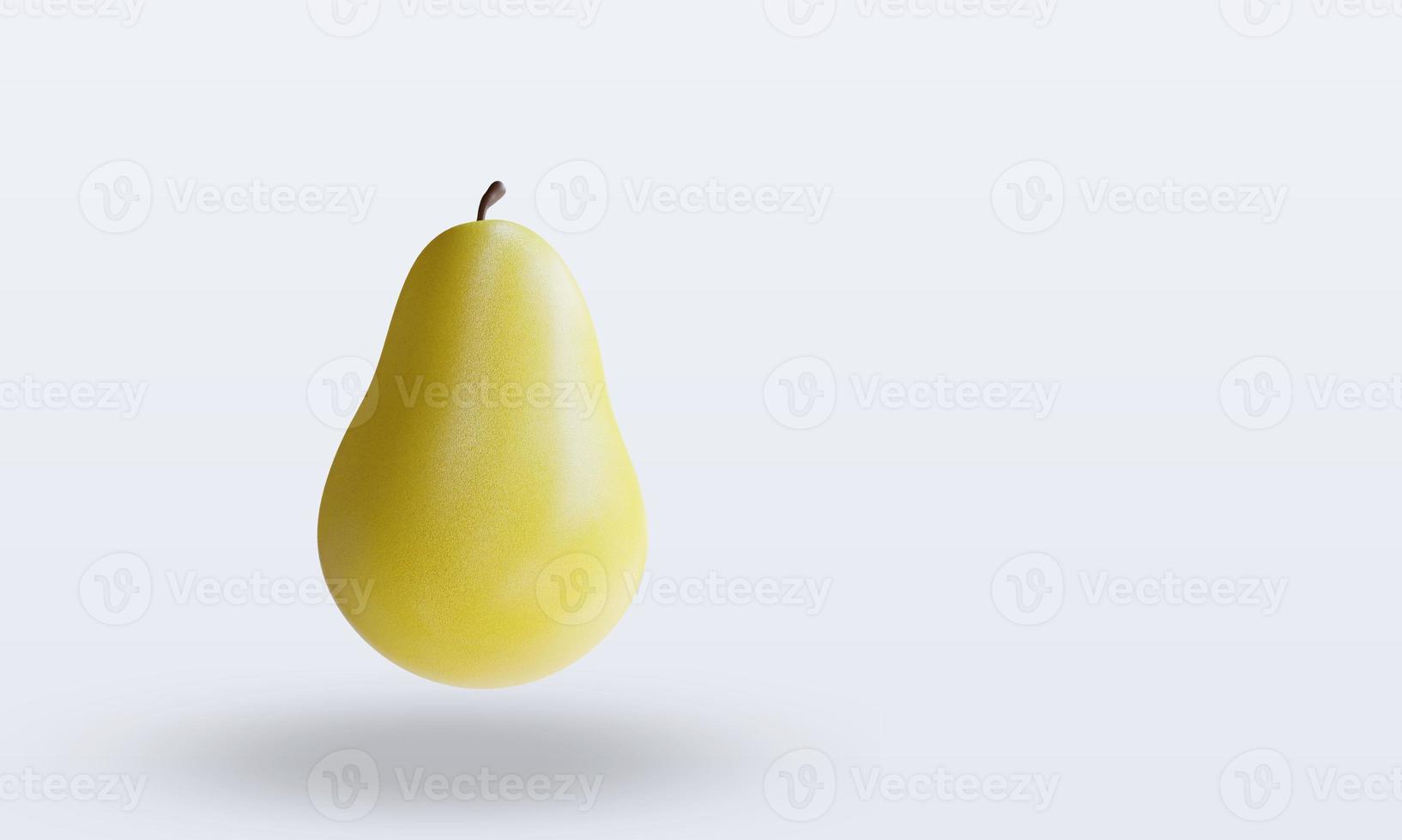 3d Fruits Pear rendering left view photo
