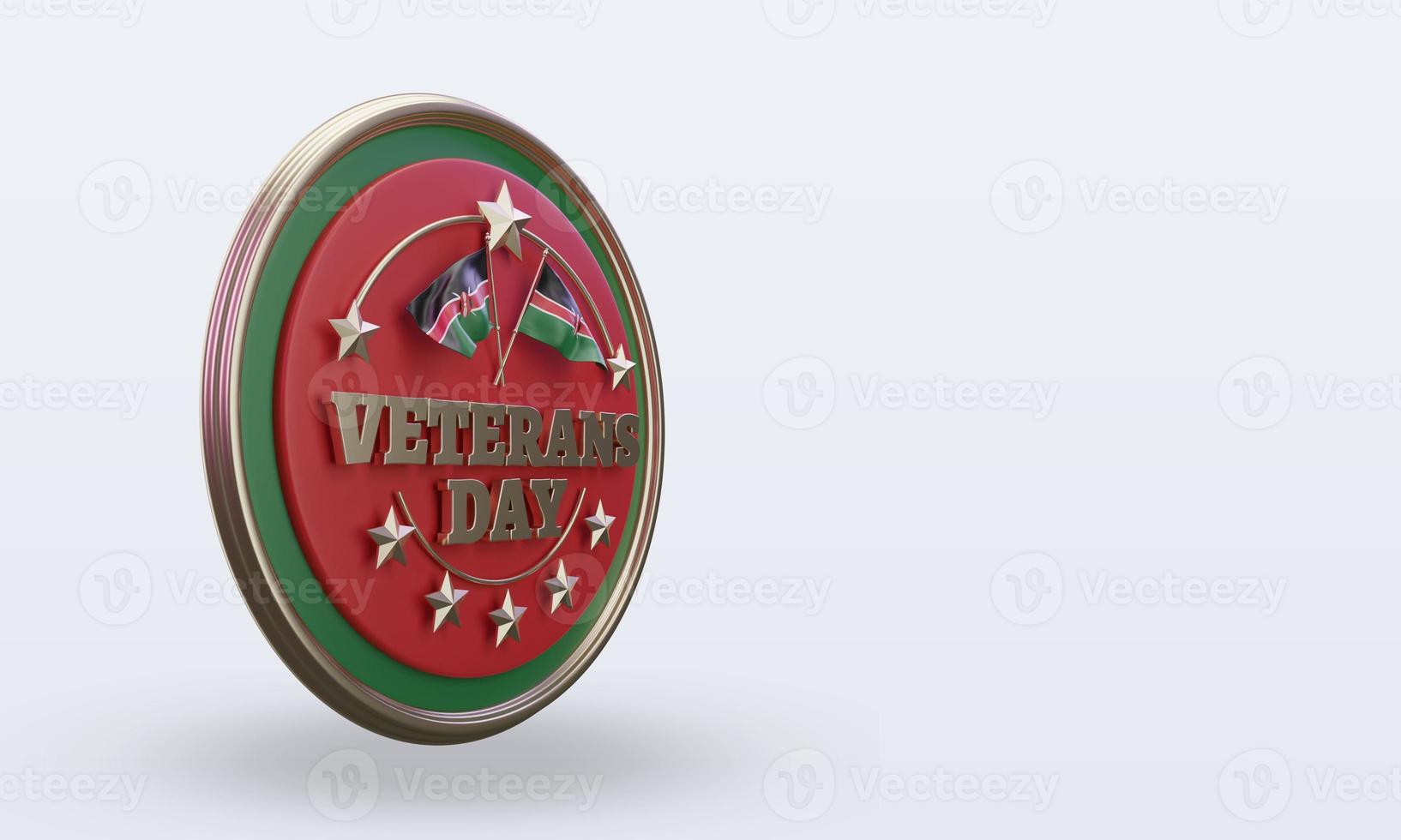 3d Veterans day Kenya rendering left view photo