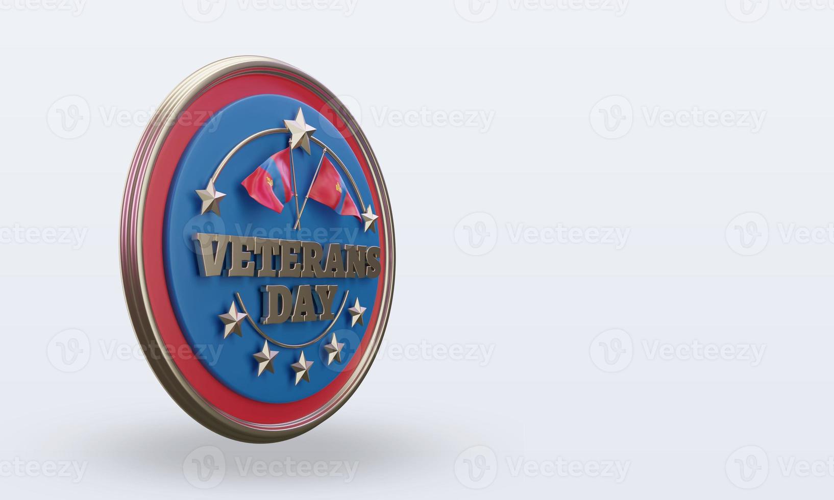 3d Veterans day Mongolia rendering left view photo