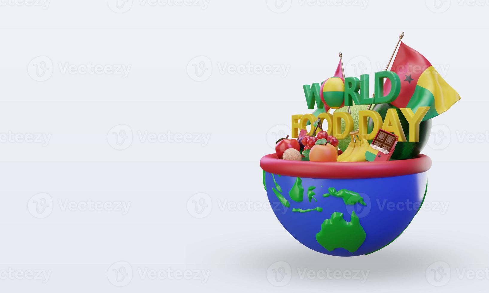 3d World Food Day Guinea rendering right view photo