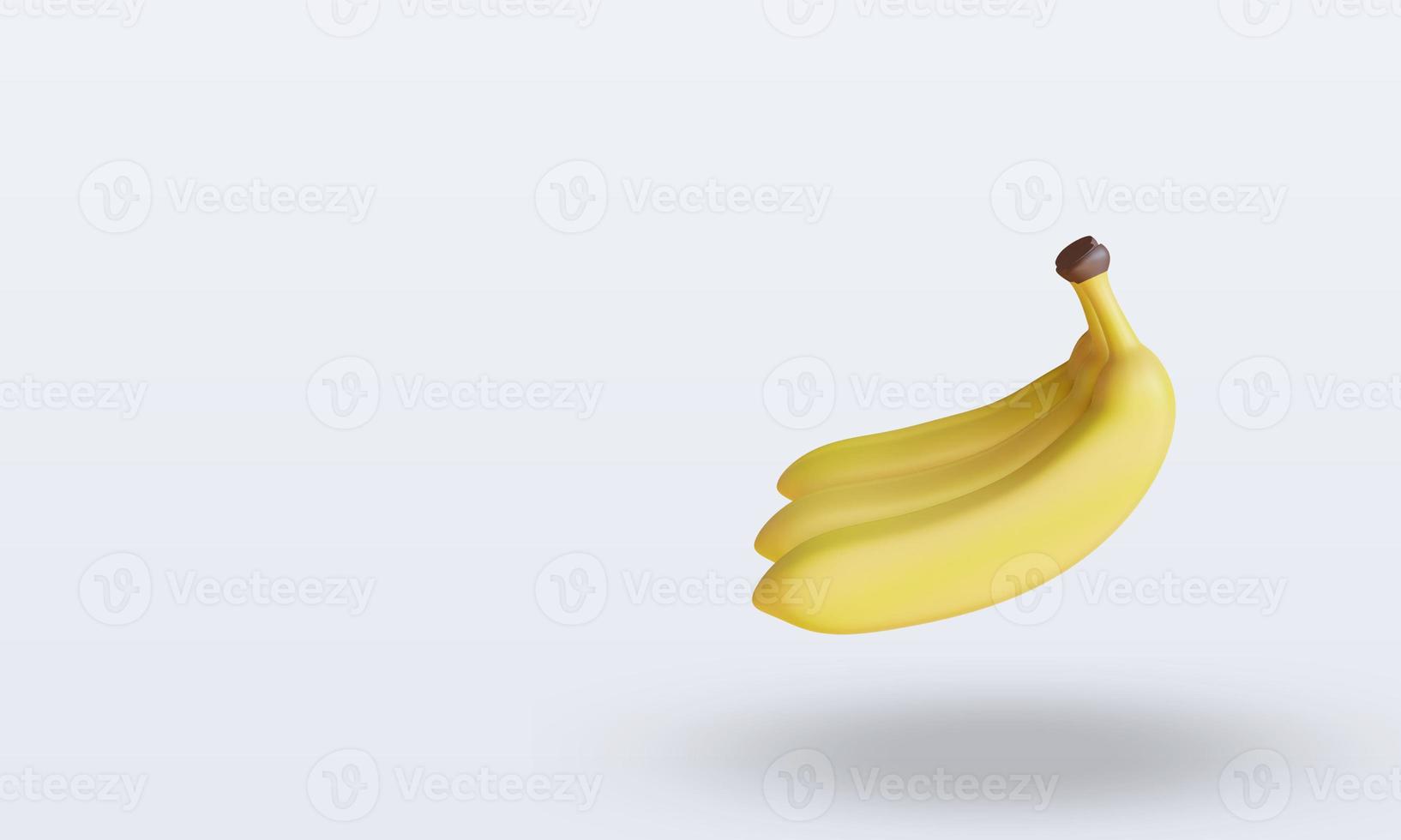 3d Fruits Banana rendering right view photo