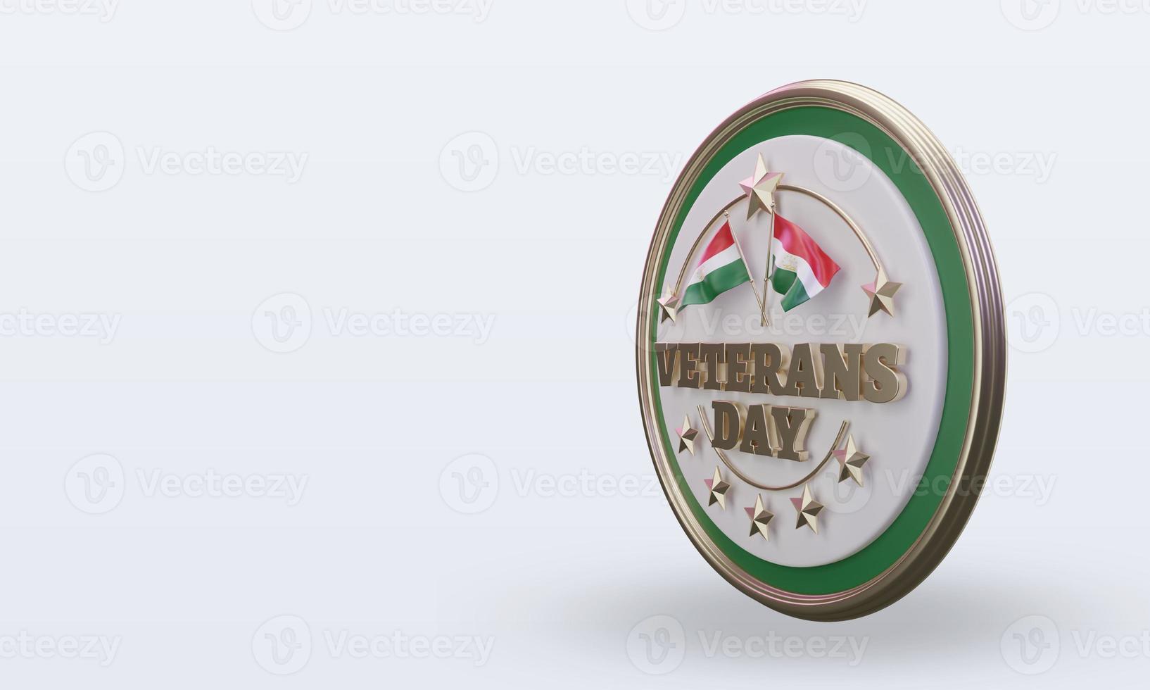 3d Veterans day Tajikistan rendering right view photo