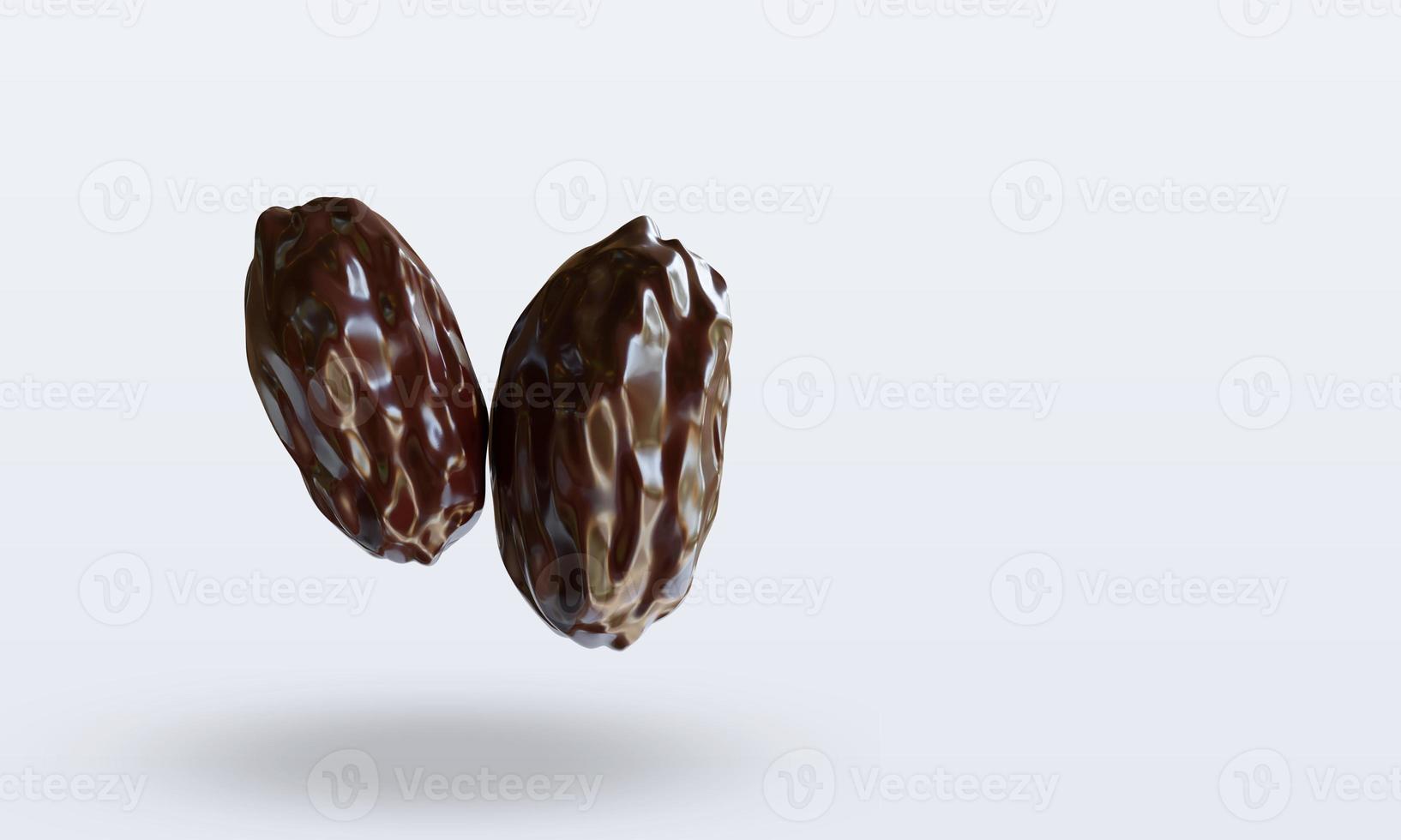 3d Fruits Dates fruit rendering left view photo