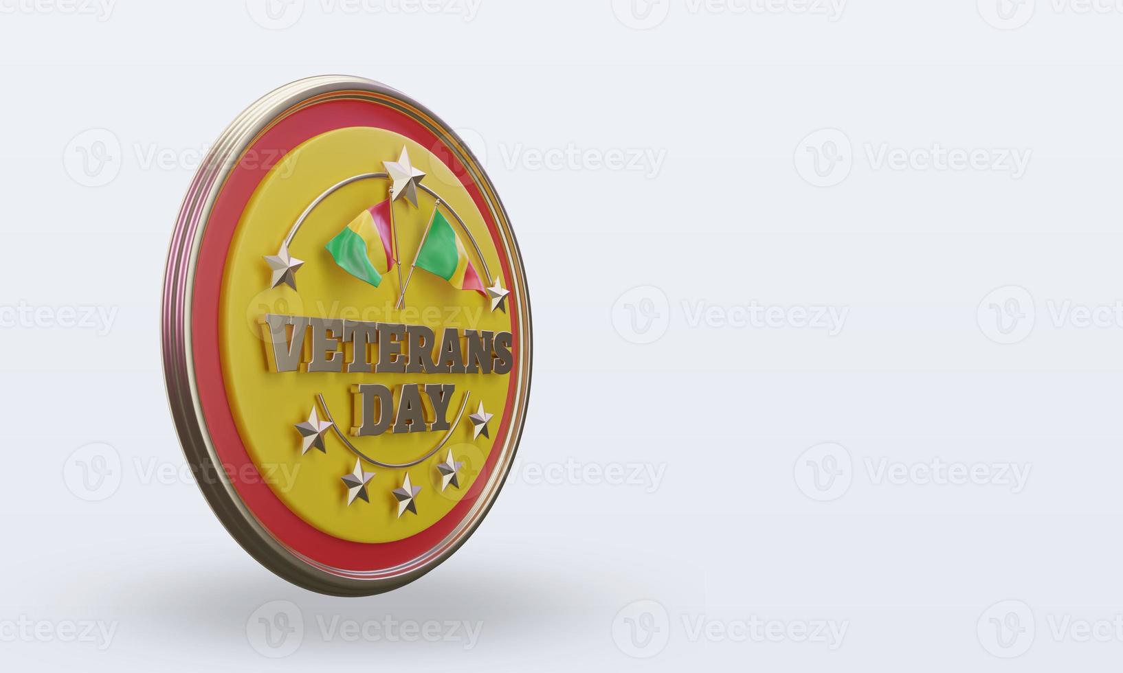 3d Veterans day Mali rendering left view photo