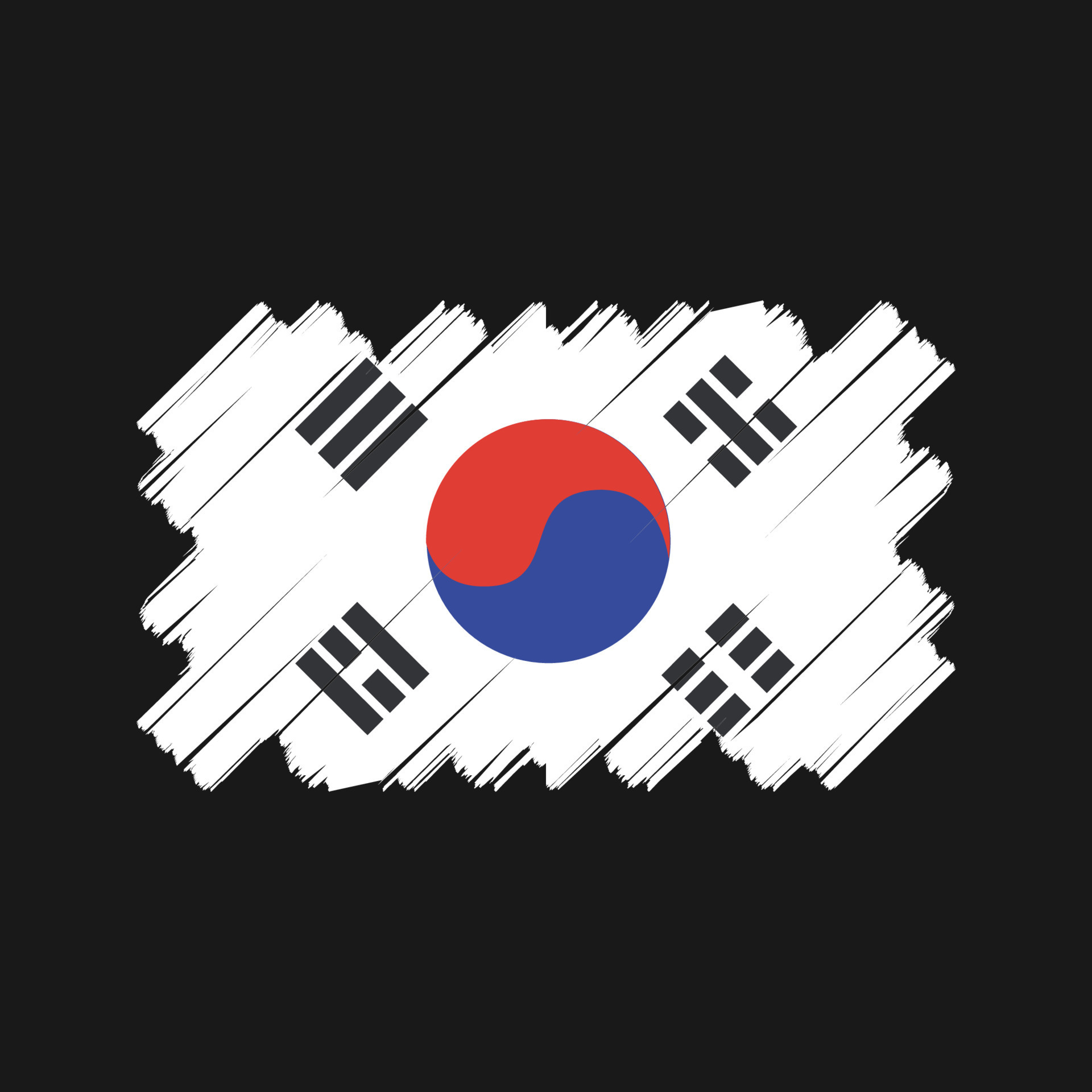 South Korea Flag Vector Design. National Flag 11472452 Vector Art at