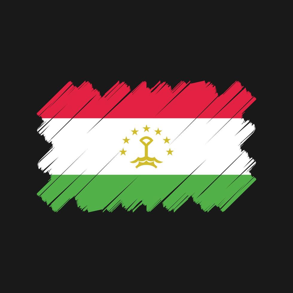 Tajikistan Flag Vector Design. National Flag