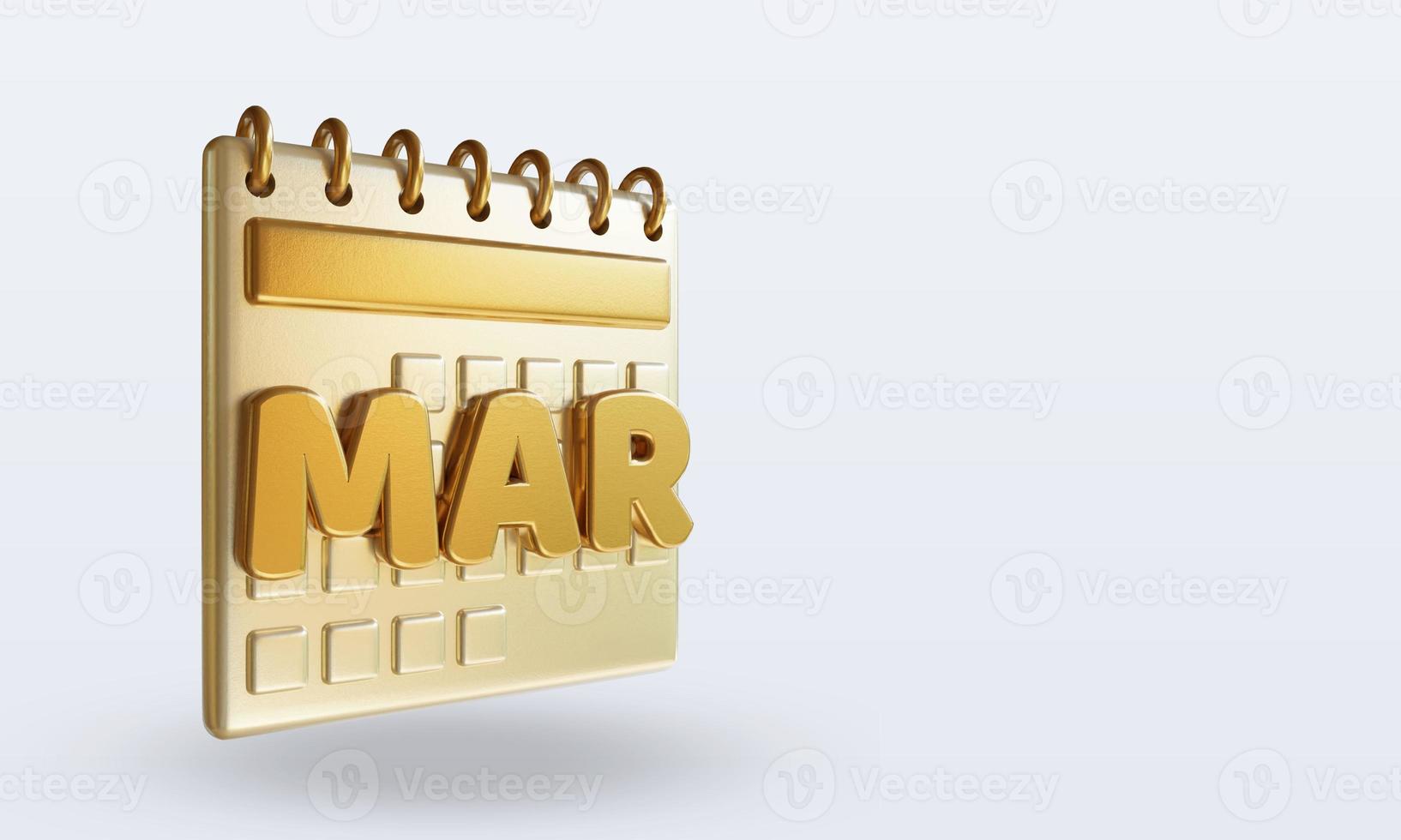 3d Calendar left view March photo