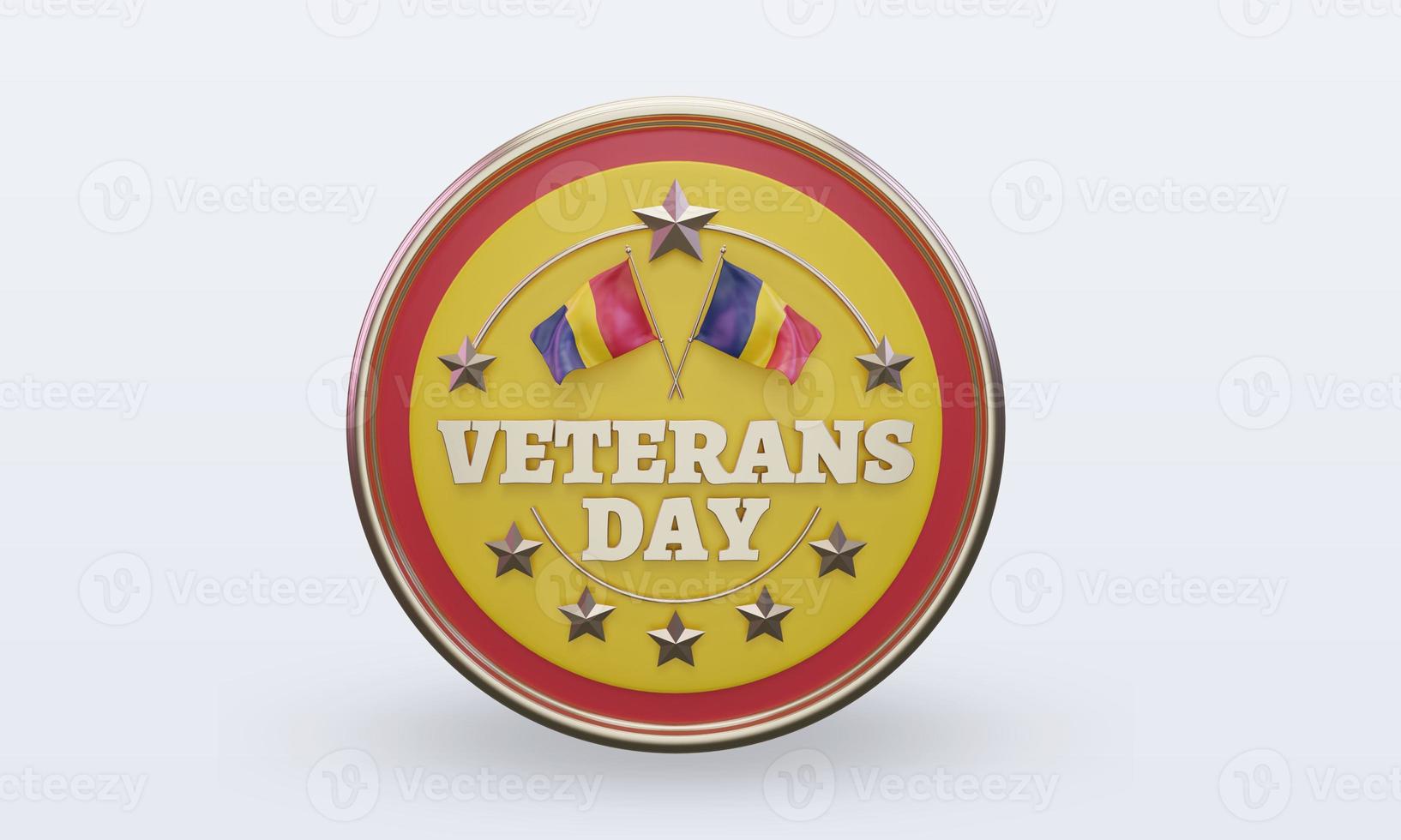 3d Veterans day Chad rendering front view photo