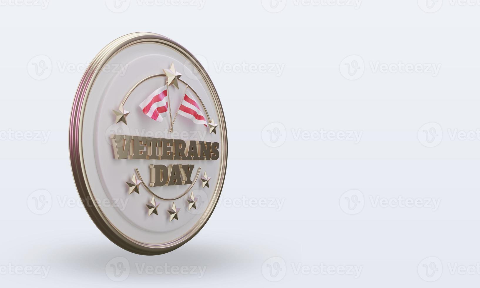 3d Veterans day Austria rendering left view photo