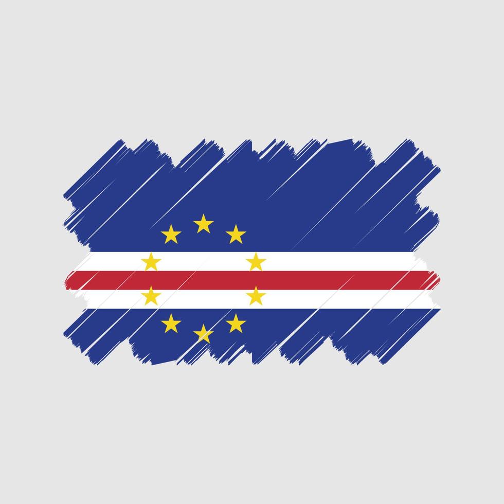 diseño vectorial de la bandera de cabo verde. bandera nacional vector